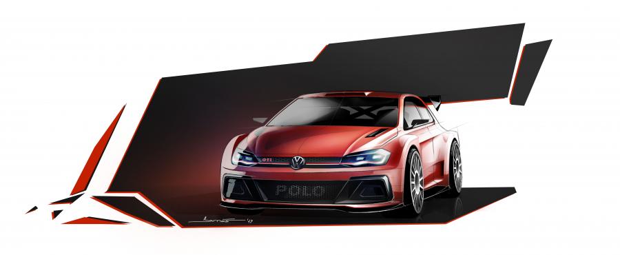 Эскиз Volkswagen Polo GTI R5 2018 года  (фото 3 из 8)
